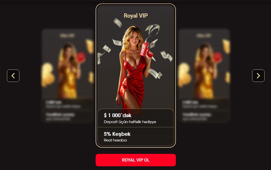 Pinco VIP proqramı Azərbaycan loyallıq səviyyələri cashback və üstünlüklər